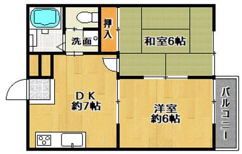 モアクレスト花田公園Bの間取り