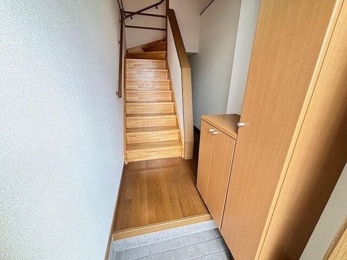 オリゾンA棟202の玄関