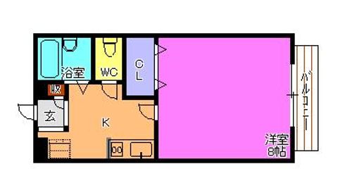 サンテラス別府の間取り