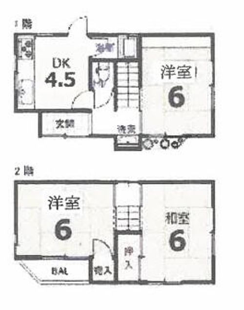 大阪府堺市東区日置荘西町4丁(一戸建)の賃貸物件の外観