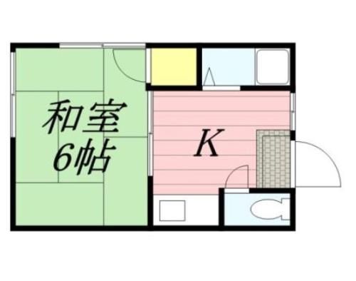 高尾コーポ0205の間取り