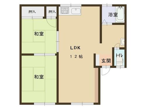 奈良県大和高田市東三倉堂町(アパート)の賃貸物件の間取り