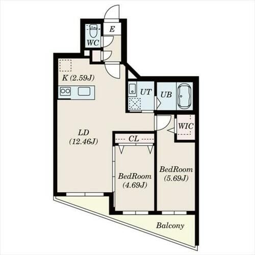 Diore Residence Sapporo506の間取り