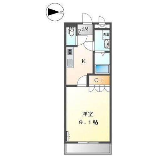 メルヴェール207の間取り