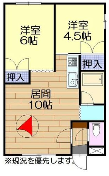 ベルオークウエスト203の間取り