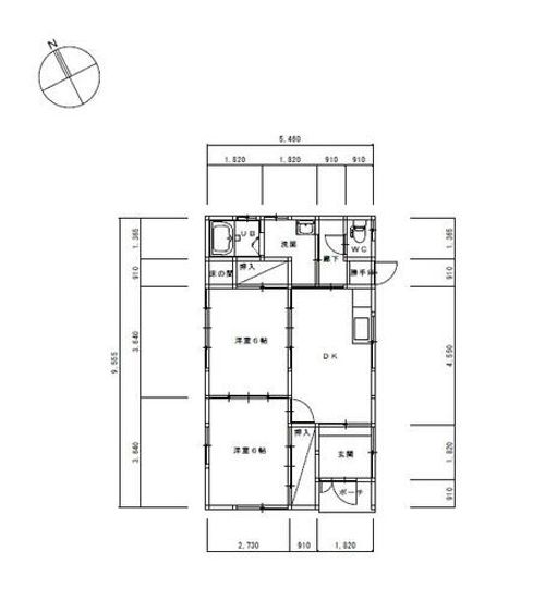 愛知県豊橋市栄町(一戸建)の賃貸物件の間取り