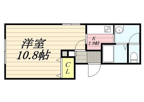コーポ向日葵0203の間取り