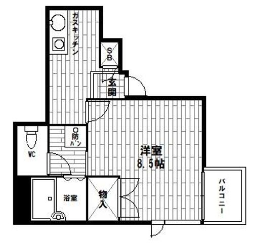 京都府京都市西京区大枝沓掛町(マンション)の賃貸物件の間取り