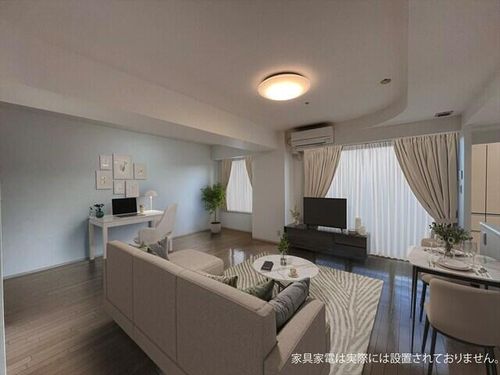 知事公館前タワーレジデンスの居間