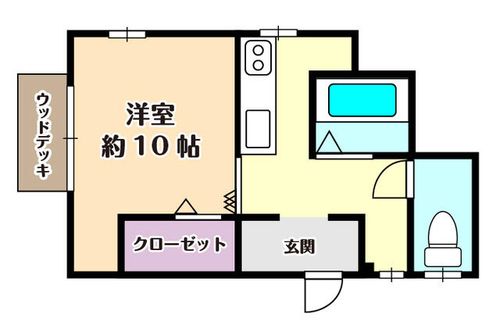 路地裏のVillaの間取り