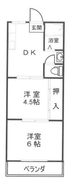 大阪府東大阪市菱屋西3丁目(マンション)の賃貸物件の間取り