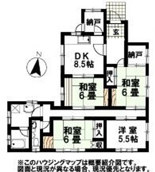 福岡県北九州市門司区奥田4丁目(一戸建)の賃貸物件の間取り
