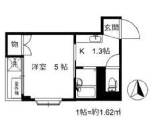 大阪府寝屋川市萱島桜園町(マンション)の賃貸物件の間取り