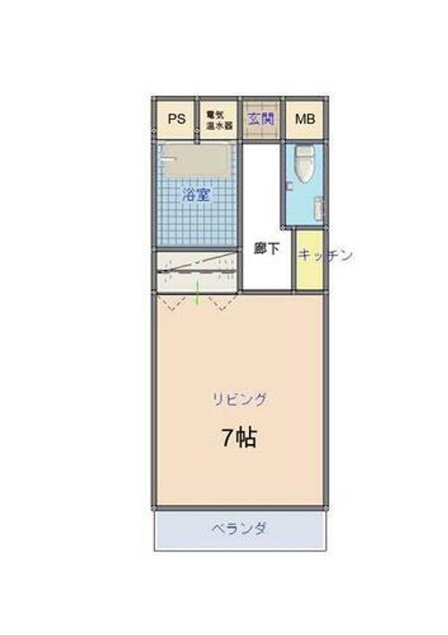 大阪府河内長野市西之山町(マンション)の賃貸物件の間取り