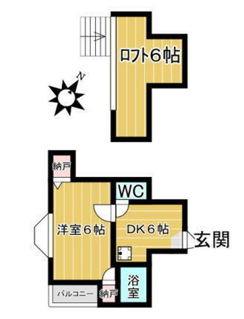 福岡県春日市千歳町1丁目(アパート)の賃貸物件の間取り