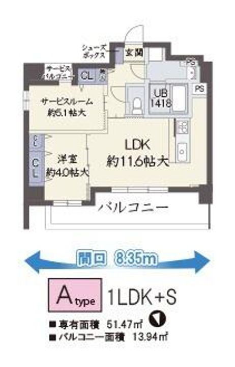 大阪府大阪市天王寺区大道3丁目(マンション)の賃貸物件の間取り