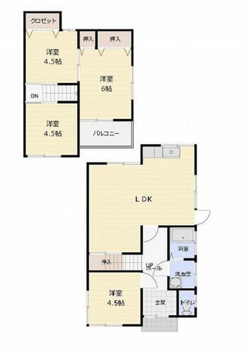兵庫県丹波篠山市野中(一戸建)の賃貸物件の間取り