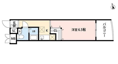 福岡県北九州市小倉南区徳力1丁目(マンション)の賃貸物件の間取り