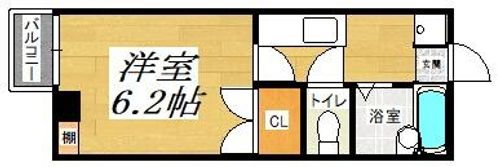 リファレンス北九大前202の間取り