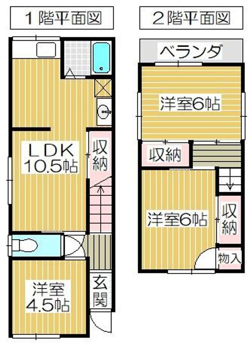 大阪府堺市西区鳳北町2丁(一戸建)の賃貸物件の間取り