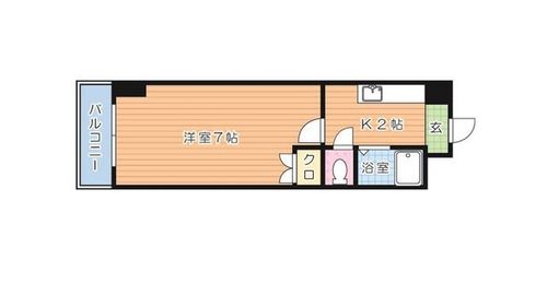 福岡県北九州市八幡東区春の町5丁目(マンション)の賃貸物件の間取り