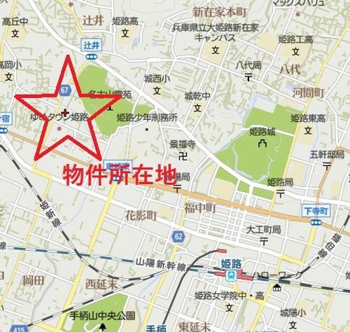 兵庫県姫路市北今宿1丁目(アパート)の賃貸物件の地図