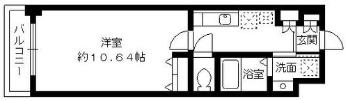 ラピスラズリ桜坂504の間取り