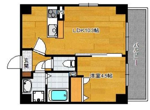 福岡県福岡市早良区城西1丁目(マンション)の賃貸物件の間取り