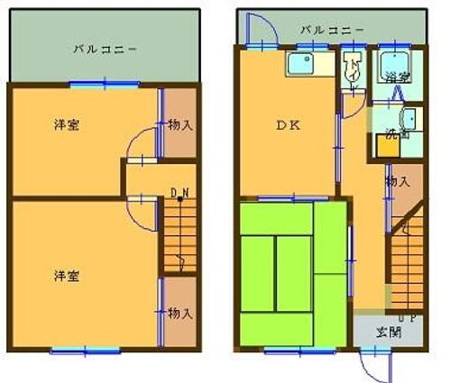 兵庫県明石市魚住町清水(アパート)の賃貸物件の間取り