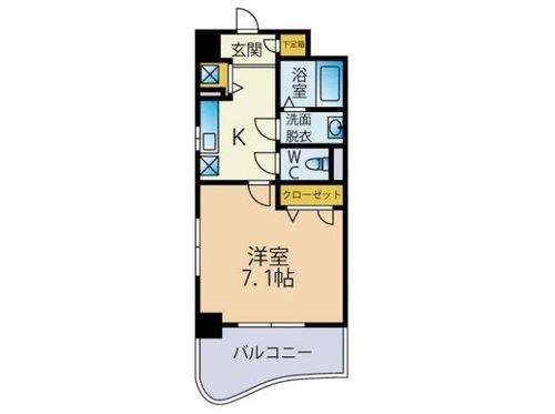 福岡県福岡市城南区別府4丁目(マンション)の賃貸物件の間取り