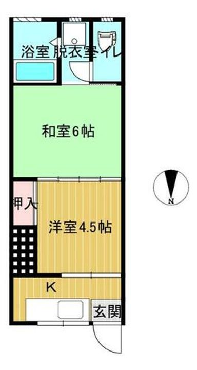 南野ハイツ207の間取り