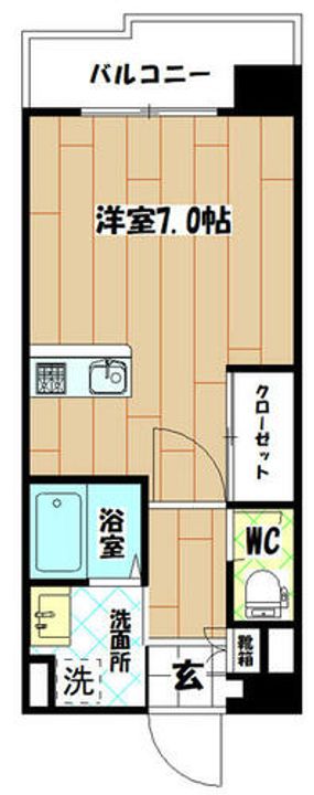 ノースステイツ西小倉202の間取り