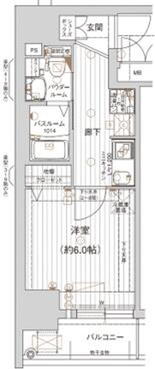 大阪府大阪市浪速区戎本町1丁目(マンション)の賃貸物件の間取り