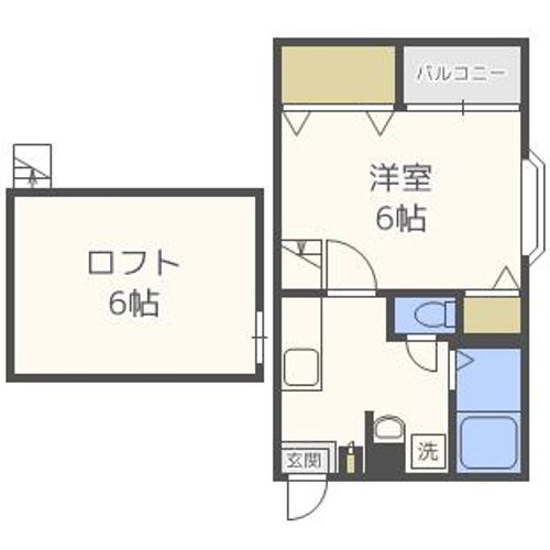 福岡県福岡市中央区薬院3丁目(マンション)の賃貸物件の間取り