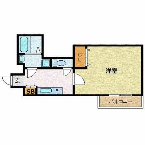 ローズモント・フレア六本松の間取り