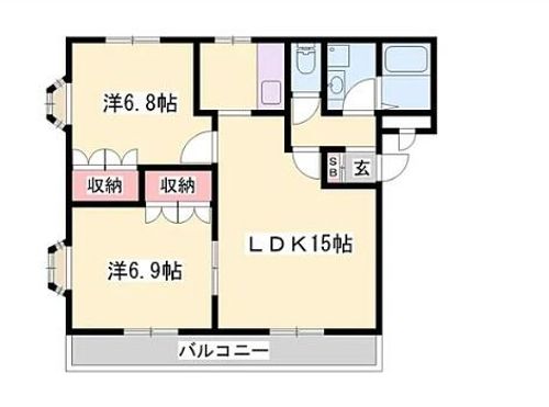 兵庫県姫路市大津区長松(アパート)の賃貸物件の間取り