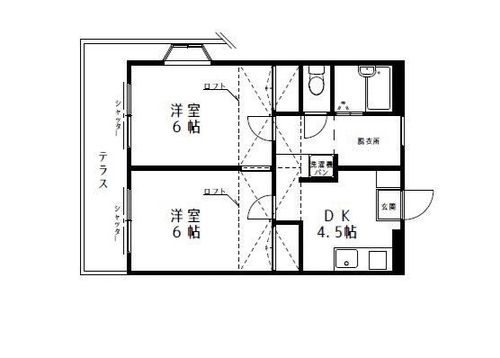 福岡県福岡市城南区別府6丁目(アパート)の賃貸物件の間取り