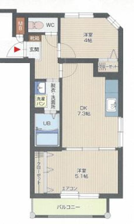 セジュール平和の間取り