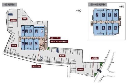 エルグランド春日の地図