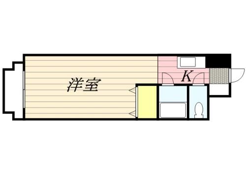 G-ONE西新Ⅱ0301の間取り