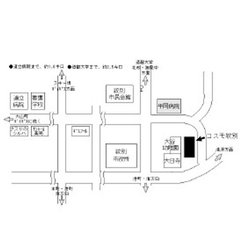 コスモ紋別311の地図