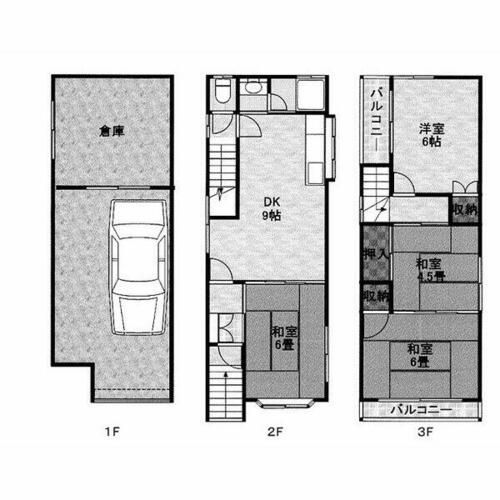 大阪府門真市島頭2丁目(一戸建)の賃貸物件の間取り