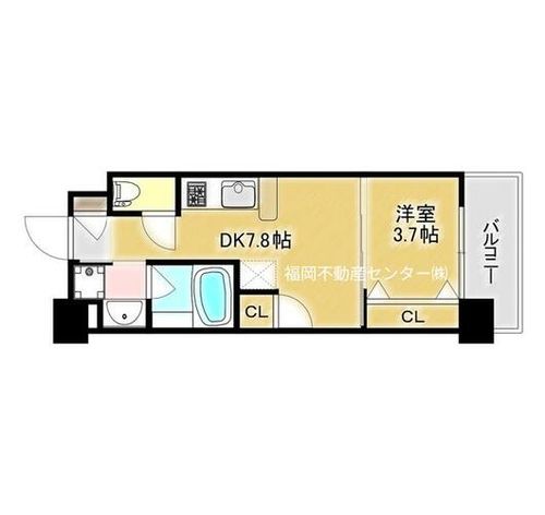 福岡県福岡市東区名島3丁目(マンション)の賃貸物件の間取り