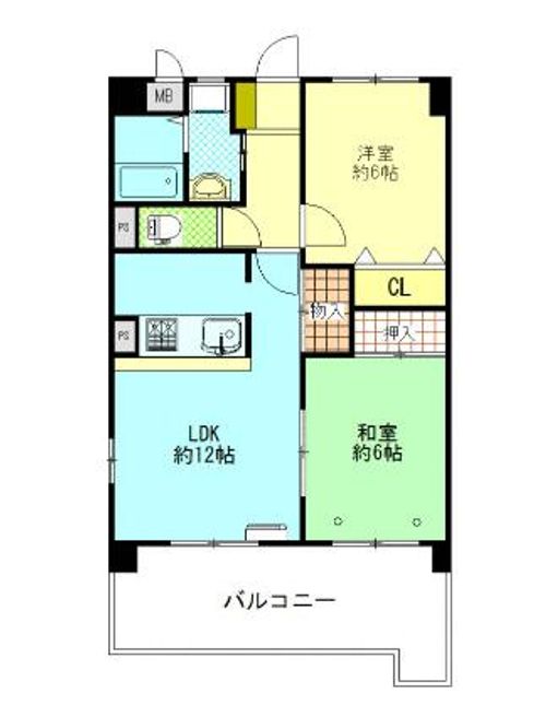アクシス東平尾Ⅱの間取り