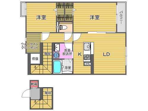 レオネクストエスポワール205の間取り
