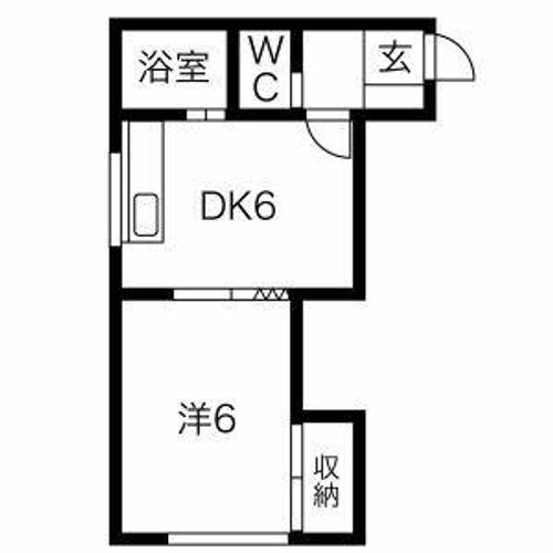 北海道札幌市東区北二十二条東16丁目(マンション)の賃貸物件の間取り