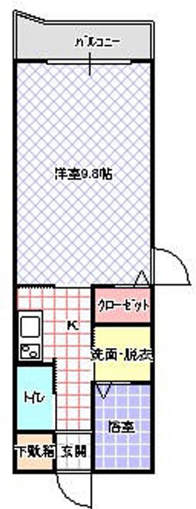 アプリコットヒルズ206の間取り