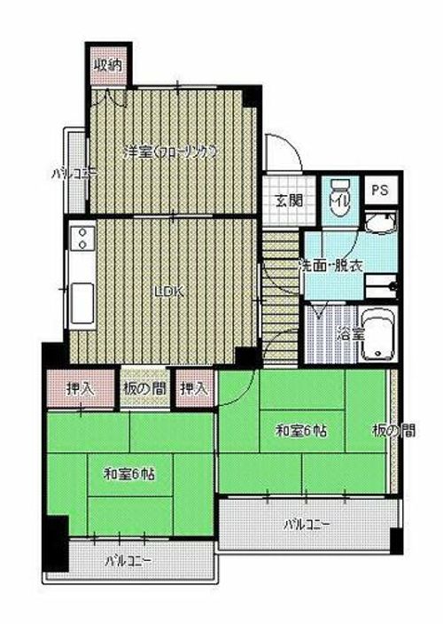 コーポラス水口Ⅱ401の外観