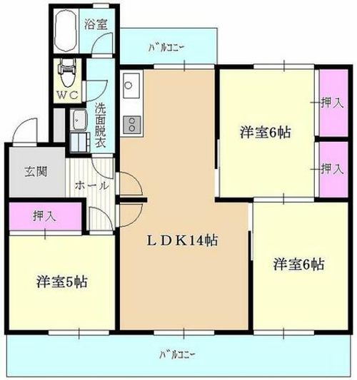 下長尾住宅3棟313の外観