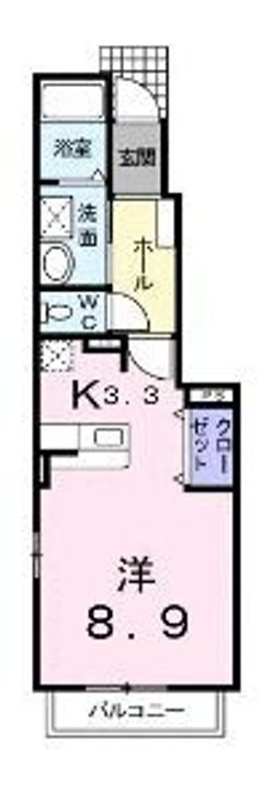 クレメント B103の間取り